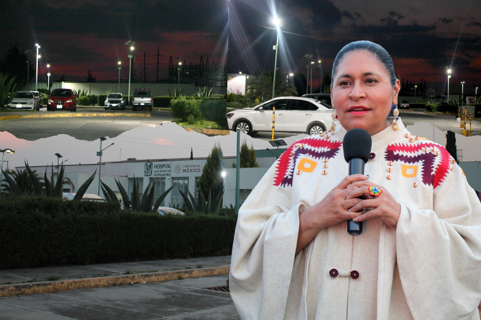 Con donación de luminarias, Ana Lilia Rivera refuerza la seguridad en el Hospital de Calpulalpan